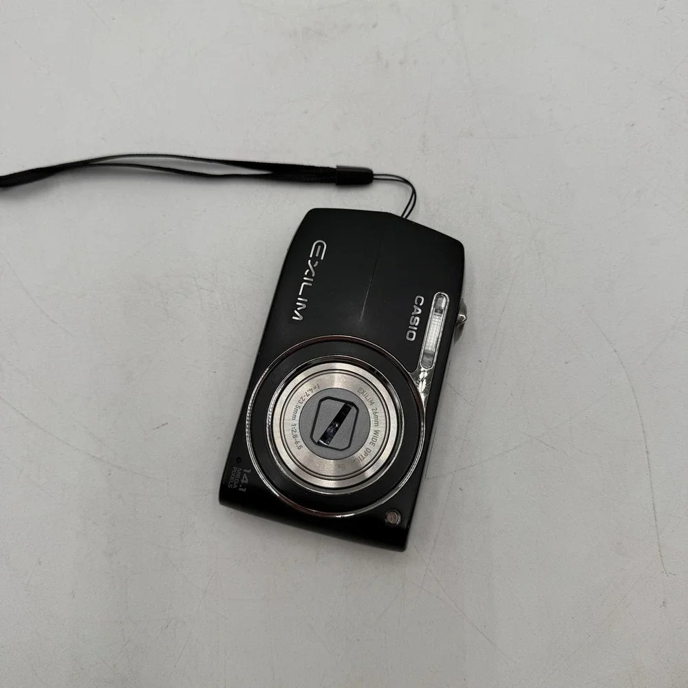 CASIO EXILIM EX-Z2300 Compact Digital Camera Black For Parts Lens Obstruction